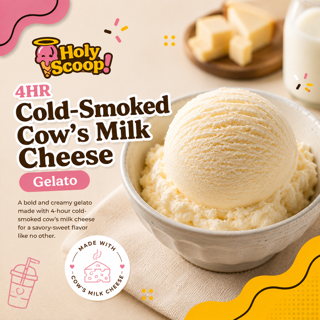 4HR Cold-Smoked Cow's Milk Cheese Gelato (8 OZ)