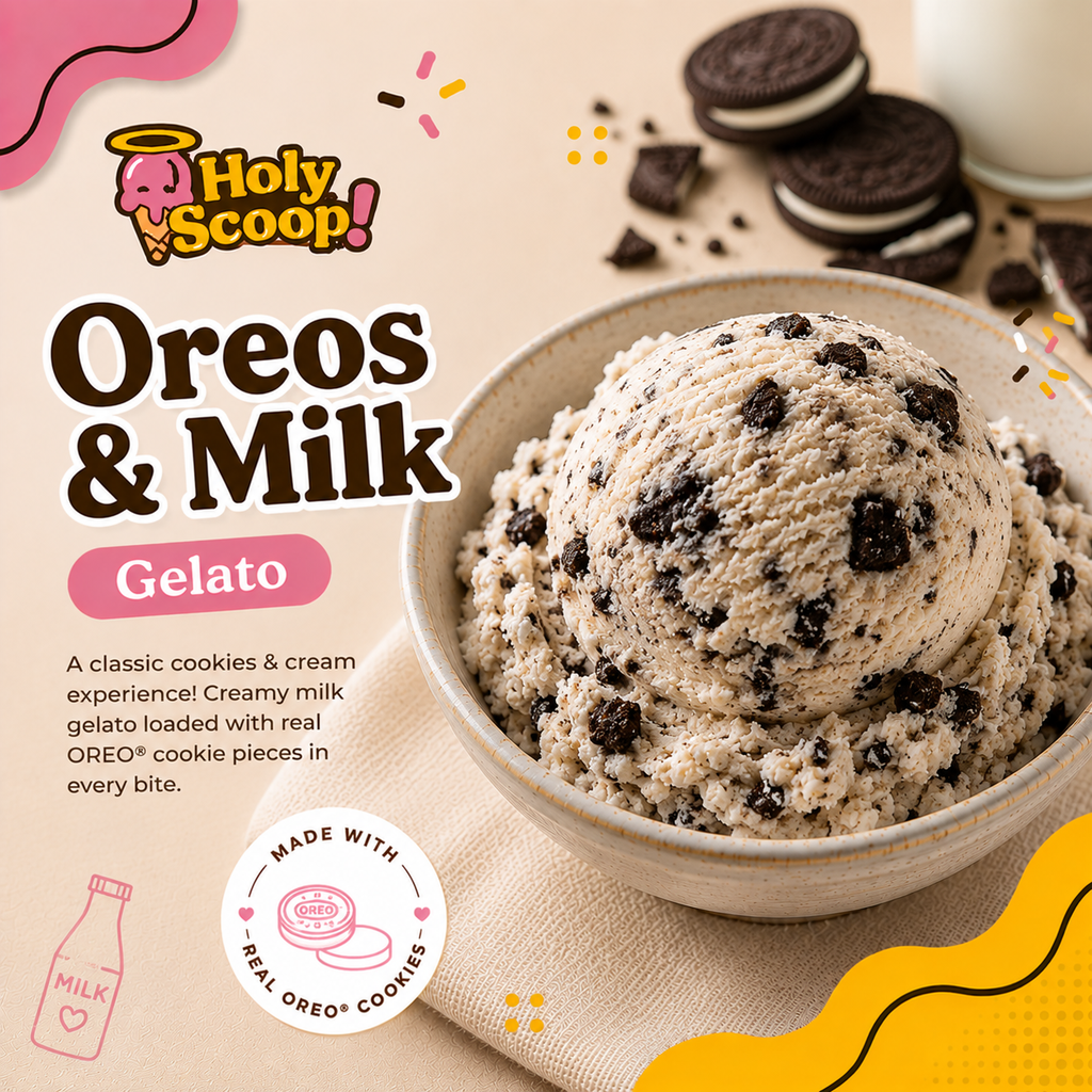 Oreos & Milk Gelato (8 OZ)